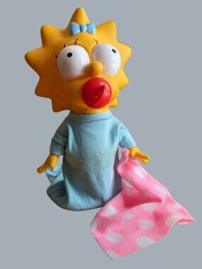 Vintage 1990 Mattel The Simpsons “Sweet Suckin’ Maggie” 12” Doll